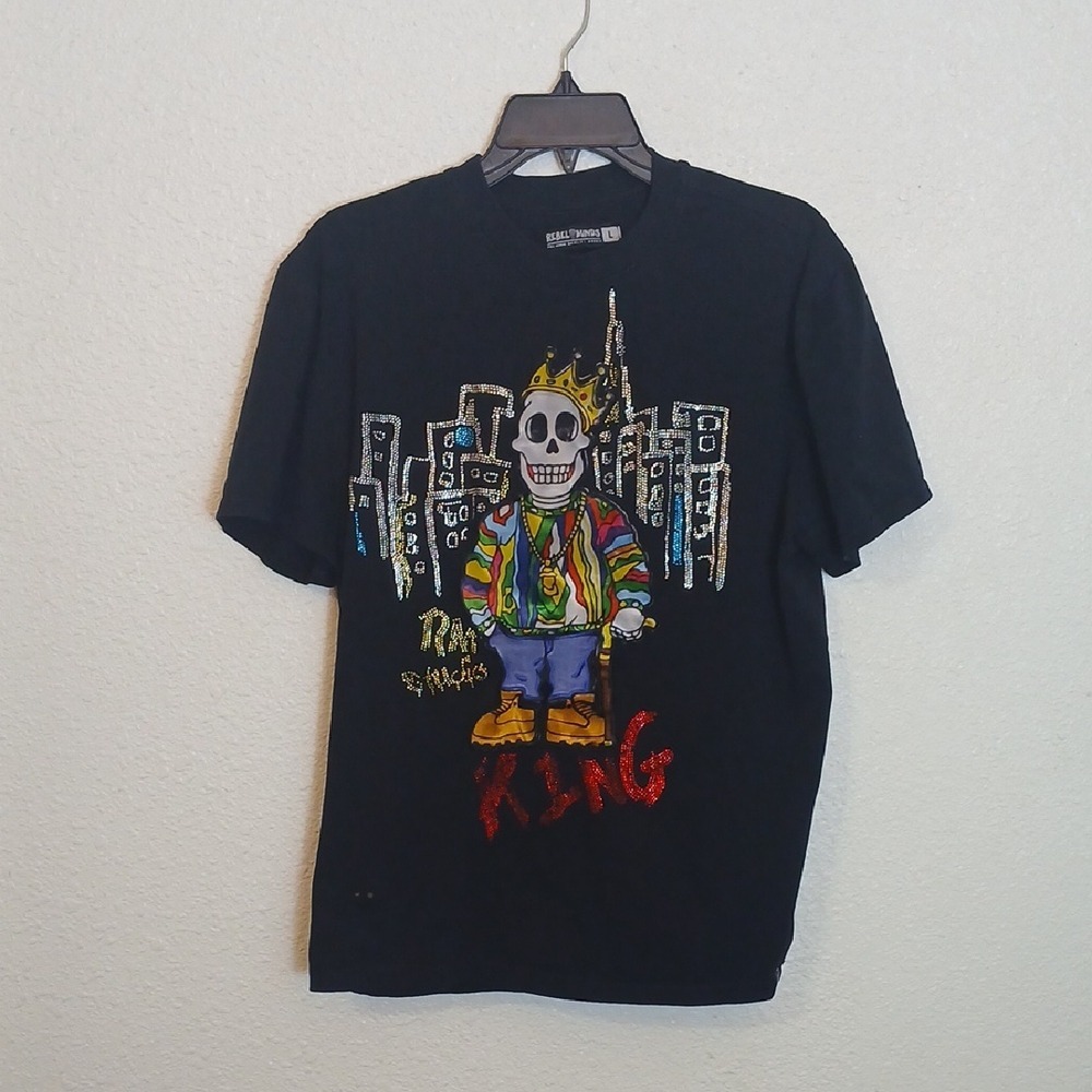 Black Graphic Short Sleeve Tee